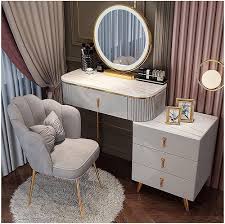 Elegancka Toaletka Mode z Okrągłym Lusterkiem