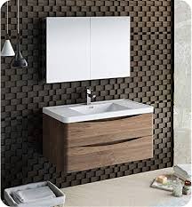 Fresca FVN9040RW Toskania - Wiszący Stolik Ścienny 101 cm z Palisandru