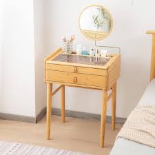 Wintage Toaletka z Lustrem z Litego Drewna