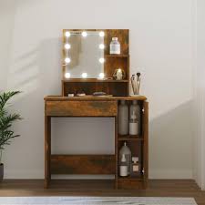 Toaletka LED Dąb Wędzony 86,5x35x136 cm