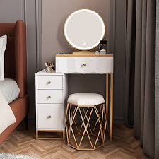 Toaletka SWTOM z Lustrem LED - Eleganckie Biurko